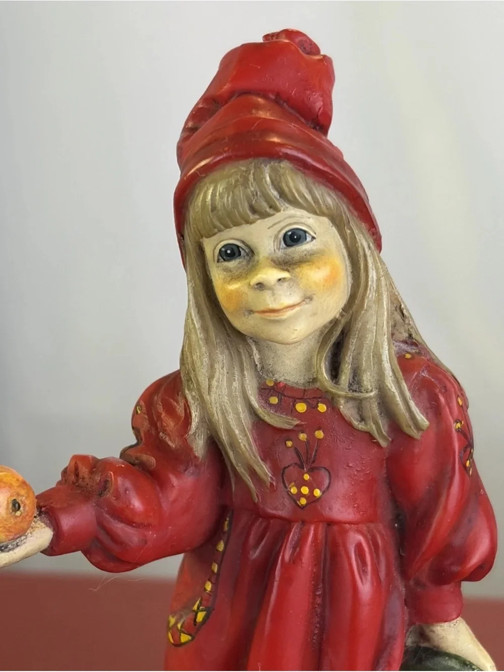 Vintage Candy Design Norway Figurine Set Carl Larsson Apple Boy & Girl Folk Art